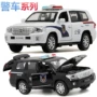 Toyota Cool Road Ze Prado Police Car Mẫu xe hợp kim Kéo lại xe đồ chơi xe hơi âm thanh và ánh sáng phiên bản 1 32 - Chế độ tĩnh đồ chơi mô hình tĩnh