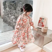 Mùa thu trẻ em Hàn Quốc phiên bản váy váy bé gái cổ tích váy công chúa váy bé gái váy dài tay - Váy