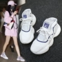 Giày sneaker cao cổ nữ mùa hè hip-hop street dance 2018 mới hoang dã giày đỏ lưới trắng phiên bản giày bóng rổ Hàn Quốc shop giày boot nữ