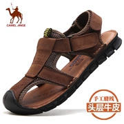 Jin Ge Camel Sandals Giày da nam 2018 Mùa hè Giày Baotou mới Giày thoáng khí Giày chống trượt ngoài trời