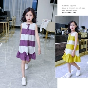 Váy bé gái 2019 hè mới cho bé gái nước ngoài váy vest trẻ em phiên bản Hàn Quốc của phần váy mỏng lưới đỏ thủy triều - Váy