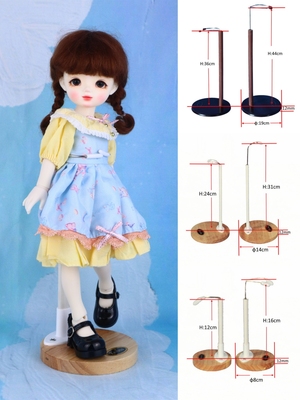 taobao agent 4 points and 6 points BJD/SD doll logs standing bracket Yosd bear girl rabbit Dou Dou Doudou wooden card waist baby baby baby