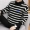 Phiên bản Hàn Quốc của thanh niên tự tu đan quần áo nam dưới đáy biển áo len gió sọc ngang mùa thu và mùa đông nửa cổ áo len cao cổ - Áo len thể thao / dòng may len lông cừu