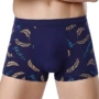 Đồ lót nam cotton boxer lớn vành đai in ấn giữa thắt lưng thoải mái đồ lót nam sừng sinh viên mới quần sịp lưới nam