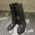 Giày thời trang nữ đi mưa đi ủng chống mưa mùa hè bằng phẳng giày đi mưa mùa hè Hàn Quốc cao nước cao giày nước cao su giày cao gót bọc giày đi mưa cao su Rainshoes