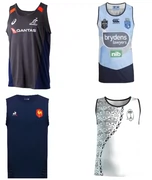 19 Quần áo bóng đá không tay của Pháp Pháp Úc Lan Holden vest quần áo ô liu - bóng bầu dục