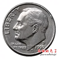 [đầy đủ sáu khác nhau 包邮] đồng xu cũ Mỹ 10 xu đồng xu nước ngoài đồng xu Lincoln đô la tổng thống trung thực tiền xu cổ