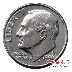 [đầy đủ sáu khác nhau 包邮] đồng xu cũ Mỹ 10 xu đồng xu nước ngoài đồng xu Lincoln đô la tổng thống trung thực