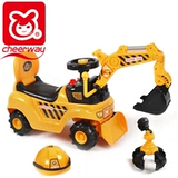 Экскаватор с сидением, большая музыкальная игрушка, детские ходунки, игрушечная машина