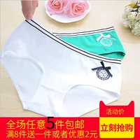 Châu âu và Mỹ chất lượng đàn hồi cao mềm cotton thoải mái thấp eo sexy bow nữ tam giác đồ lót bán buôn quanlotnamsexy