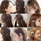 Châu âu và Hoa Kỳ đơn giản kim loại lá vòng tròn vòng kẹp tóc Hàn Quốc tính khí side clip bangs clip tóc phụ kiện mũ nón twist clip Phụ kiện tóc