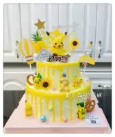 Trang trí bánh sinh nhật trang trí 6 đồ tạo tác cho thú cưng elf Pikachu búp bê búp bê nướng video - Trang trí nội thất các đồ trang trí bàn làm việc