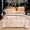 Nhung Bắc Cực đám cưới mục vụ bốn mảnh cotton jacquard Hàn Quốc giường cưới 4 mảnh đặt giường bông đỏ - Bộ đồ giường bốn mảnh