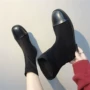 Giày bốt mùa thu Martin nữ gió Anh phiên bản Hàn Quốc của đôi bốt hoang dã tròn cổ nữ mùa thu đông 2018 mới giày boot nữ