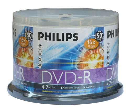 Philips CD DVD-R Blank Disc DVD+R Рекордер CD-RMB с хорошей стволом 4,7 г 50 таблетки