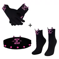 Glack Cat Glove+китайские носки+зеркальная полоса лица