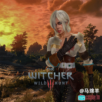 taobao agent COSPLAYFM Witcher 3 Crazy Hunting Jerot/Hill Cos service full set of Ciri hunting magic game anime clothing