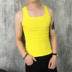 Mùa hè thủy triều của nam giới stretch Slim vest nam Hàn Quốc phiên bản của chặt chẽ-fitting solid color I-bông thanh niên thể thao mồ hôi vest Lót