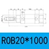 ROB/ROA/ROC khoan 20 xi lanh thủy lực tròn mini 20*50 100*150 200 250 300 ben thủy lực 2 chiều Xy lanh thủy lực