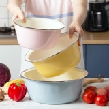 Японская эмалевая бассейн для мытья бассейн с большим макароном кухни и бассейна, живая лапшой, высокий клад, класс для промазки пищевой клад
