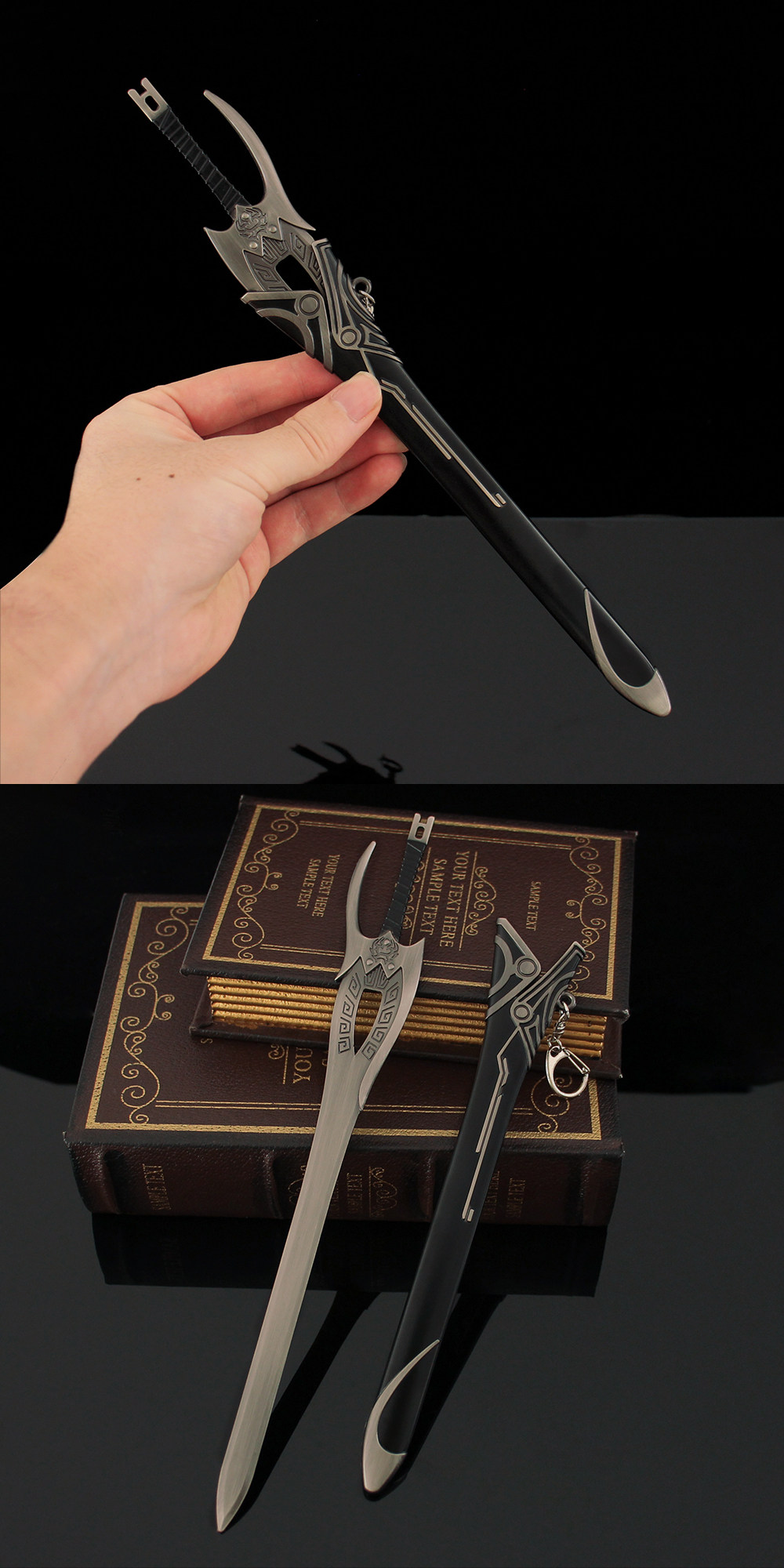 风云兵器金属大号30cm步惊云绝世好剑带剑鞘模型摆件影视道具玩具