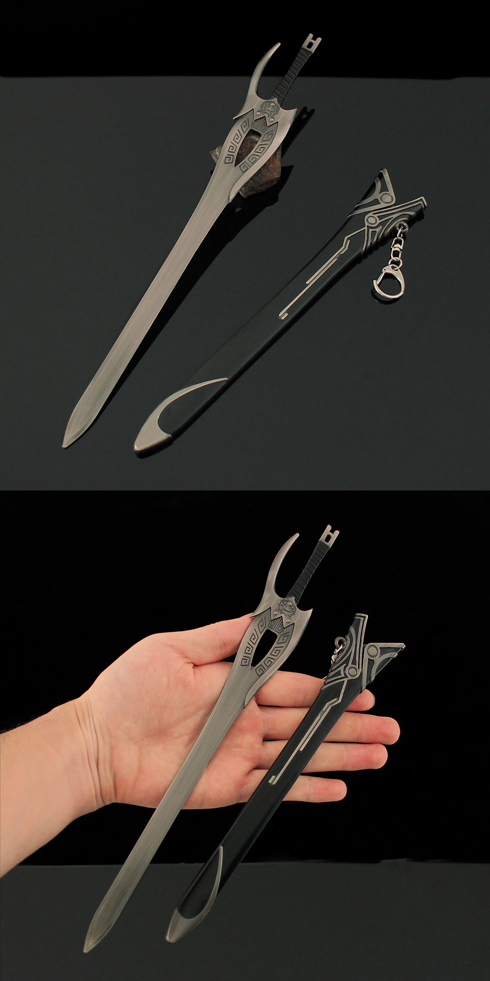 风云兵器金属大号30cm步惊云绝世好剑带剑鞘模型摆件影视道具玩具