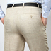 Trung niên quần âu nam mùa hè phần mỏng kích thước lớn quần nam lỏng thẳng kinh doanh miễn phí ủi linen phù hợp với quần quần Suit phù hợp