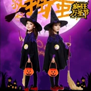 Halloween trẻ em trang phục bé gái hiệu suất áo choàng áo choàng phù thủy quần áo phù thủy nhỏ cos ăn mặc hiệu suất phù hợp với