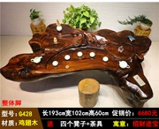 Gà cánh gỗ khắc bàn trà Jinsi Nanmu cây rễ trà bàn tự nhiên toàn bộ bàn trà gỗ Kung Fu - Các món ăn khao khát gốc