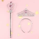 Frozen Blue Baby Hair Phụ kiện Magic Wand Princess Girl Bow Mũ bé Tóc Clip Vương miện Kẹp tóc - Phụ kiện tóc