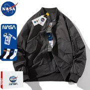 NASA chung mùa xuân và mùa thu phong cách Mỹ thủy triều thương hiệu đồng phục bóng chày cặp đôi nam và nữ ma1 áo khoác phi công đường phố rộng rãi áo khoác
