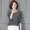 Áo voan nữ 2018 mùa xuân cỡ lớn áo sơ mi nữ trong tay áo dài phần lưới ren đáy áo chất béo mm - Áo sơ mi chiffon ren
