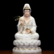 16 -INCH GOLD INLAID Jade Guanyin Bodhisattva