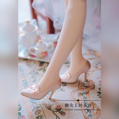 taobao agent [SQ Poem] Rococo retro silk high heels BJD DD GR 1/3 big female As FL65 Dragon Soul 63