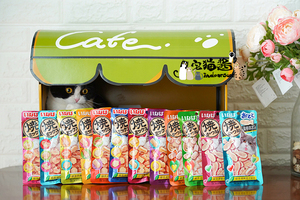 Nhà mèo nước sốt Inabao tuyệt vời hương vị nướng mèo đồ ăn nhẹ Mèo dinh dưỡng thực phẩm trà xanh khử mùi công thức bánh quy hạt canin
