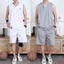 Xuanyuan Nike Tai mùa hè không tay phù hợp với thể thao vest vest nam vai cotton thấm hút mồ hôi quần áo bóng rổ để tăng - Lót áo ba lỗ nam form rộng