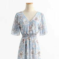 Светло синий эскиз цветок синий