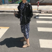 Mùa xuân Hàn Quốc phiên bản của phụ nữ mới của sinh viên da ngắn PU leather jacket là mỏng lỏng BF Harajuku jacket jacket triều áo da zara