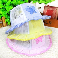 Детская шапка для девочек, детская шапочка, осенняя тонкая солнцезащитная шляпа для принцессы на солнечной энергии