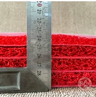 Vật liệu mỏng màu đỏ tinh khiết thảm nhựa chào đón pad dây vòng mat nhựa cửa mat không thấm nước tùy chỉnh không thường xuyên cắt ngoài trời thảm trải phòng ngủ