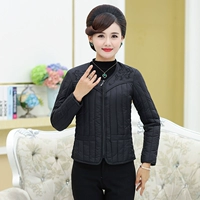 Các bà mẹ trung niên và già mặc áo khoác cotton nhỏ bên trong và bên ngoài để tăng áo khoác cotton ngắn cho nữ áo khoác cho phụ nữ 50 tuổi