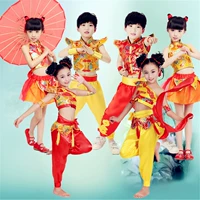 Ngày thiếu nhi Ngày lễ thiếu nhi Trung Quốc Bài hát đỏ Trung Quốc Trang phục biểu diễn Võ thuật Trang phục biểu diễn Trống Trống Mở trang phục múa đỏ - Trang phục thời trang trẻ em