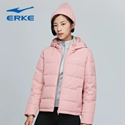 Hongxing Erke xuống áo khoác nữ mùa thu đông thời trang trùm đầu áo khoác giản dị cho học sinh áo khoác thể thao ấm áp 2018 - Thể thao xuống áo khoác