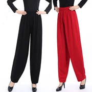 Thời trang hè mới phiên bản Hàn Quốc của quần cotton và vải lanh hoang dã Quần thun nữ co giãn eo cỡ lớn màu rắn chân bình thường quần cà rốt - Khởi động cắt