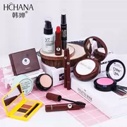 Han Wei Brown Bear Cosmetics Girl Hoàn thành Trang điểm Kết hợp Nữ mới bắt đầu Tiệc sinh viên Set Heart Light Makeup. - Bộ trang điểm