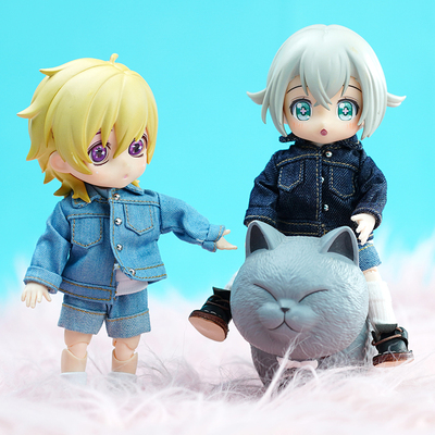 taobao agent Ob11 baby clothes denim jacket jacket GSC Nendoroid p9 molly ufdoll body can wear clothes
