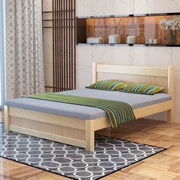 Dễ dàng gỗ cứng 1,5 giường đôi cho thuê giường kinh tế loại 1,8 m phòng ngủ chính 1,2 m thông giường đơn - Giường