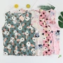 Đồ ngủ mùa hè nữ cotton rộng vai dây đeo vest nhân tạo cotton cotton lụa mỏng phần không tay chạm đáy dịch vụ nhà nữ - Pyjama bộ đồ mặc nhà mùa hè