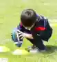 Bóng đá da mềm chịu được bóng thứ 3 Mỹ mẫu giáo bóng đá PU trẻ em thứ 5 vị thành niên thứ 9 ô liu - bóng bầu dục găng tay chơi bóng bầu dục