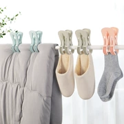 Clip sấy nhựa lớn Quần áo gia dụng đa năng Clip chống gió Sáng tạo kẹp khô hai răng - Hệ thống giá giặt